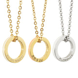 Enamel Halo Necklace