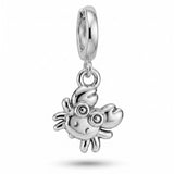 Silver Crab Charm