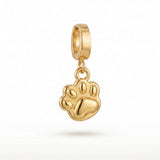Gold Paw Print Charm