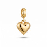 Gold Bubble Heart Charm