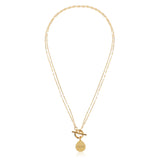 T Bar Necklace, Double Fine Chain