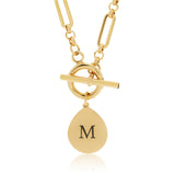 T Bar Necklace, Paperclip Chain