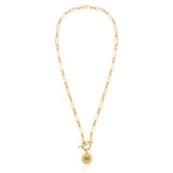 T Bar Necklace, Paperclip Chain