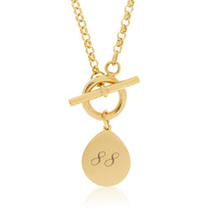T Bar Necklace, Belcher Chain