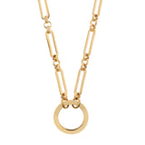 Engraved Paperclip Chain Necklace