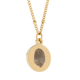 Women's Engraved Disc Fingerprint Necklace