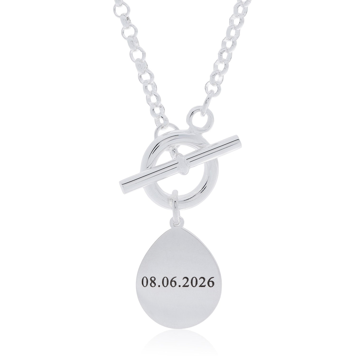 T Bar Necklace, Belcher Chain