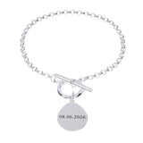 T Bar Bracelet, Belcher Chain