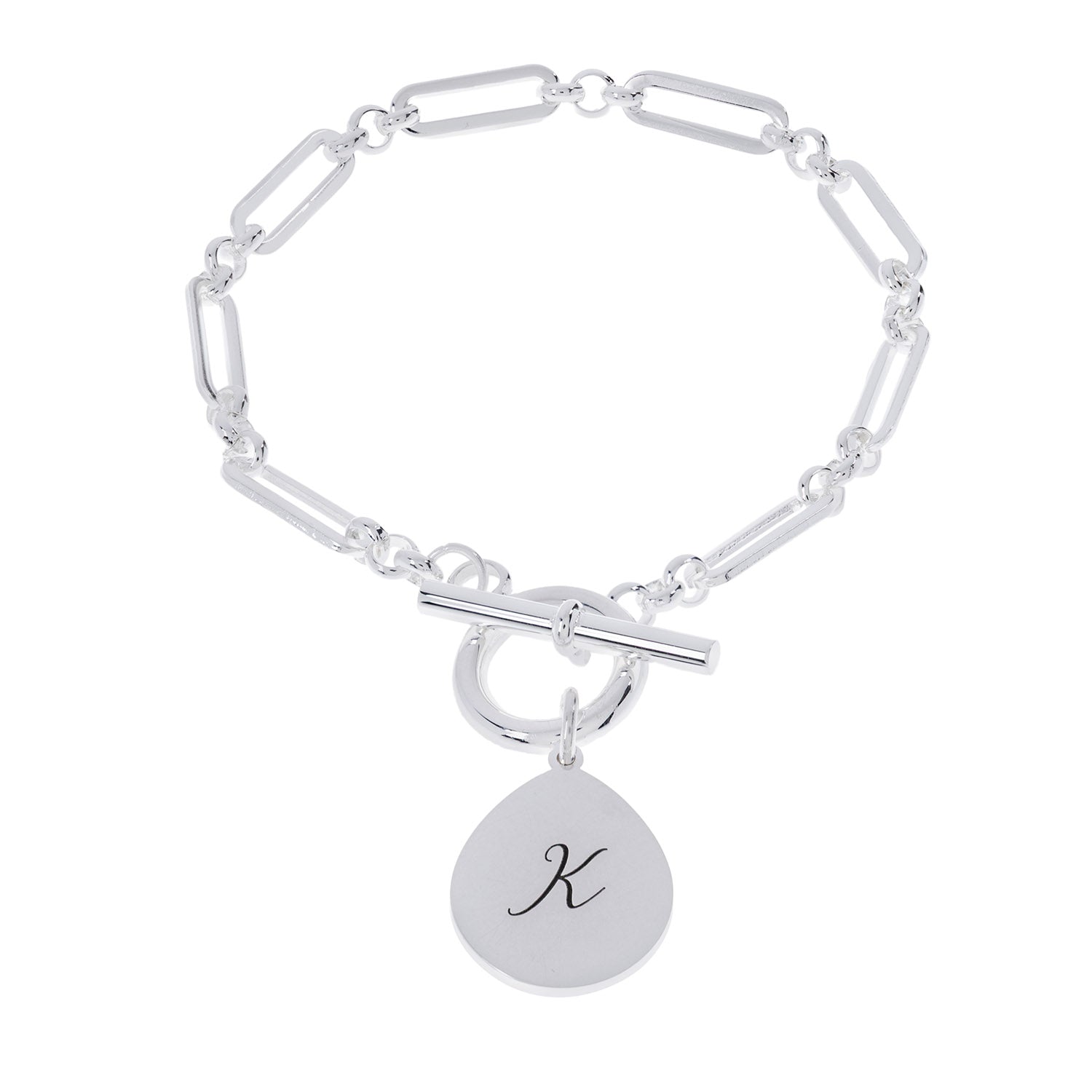 T Bar Bracelet, Paperclip Chain