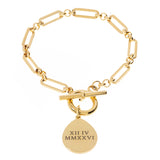 T Bar Bracelet, Paperclip Chain