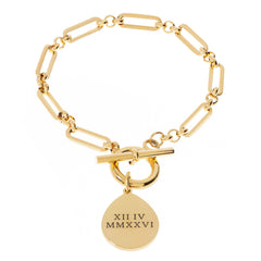 T Bar Bracelet, Paperclip Chain