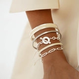 Enamel Stacking Bracelet