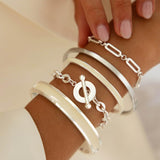 Halo T Bar Chain Bracelet