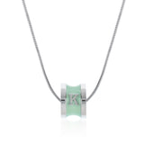 Signature Initial Necklace (Turquoise and Silver)