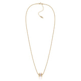 Signature Initial Necklace (Pink and Gold)