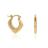 Women's Pointed Hoop Earrings