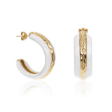Date Night Enamel Hoops