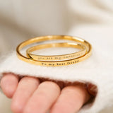 Engraved Bangle With Clasp