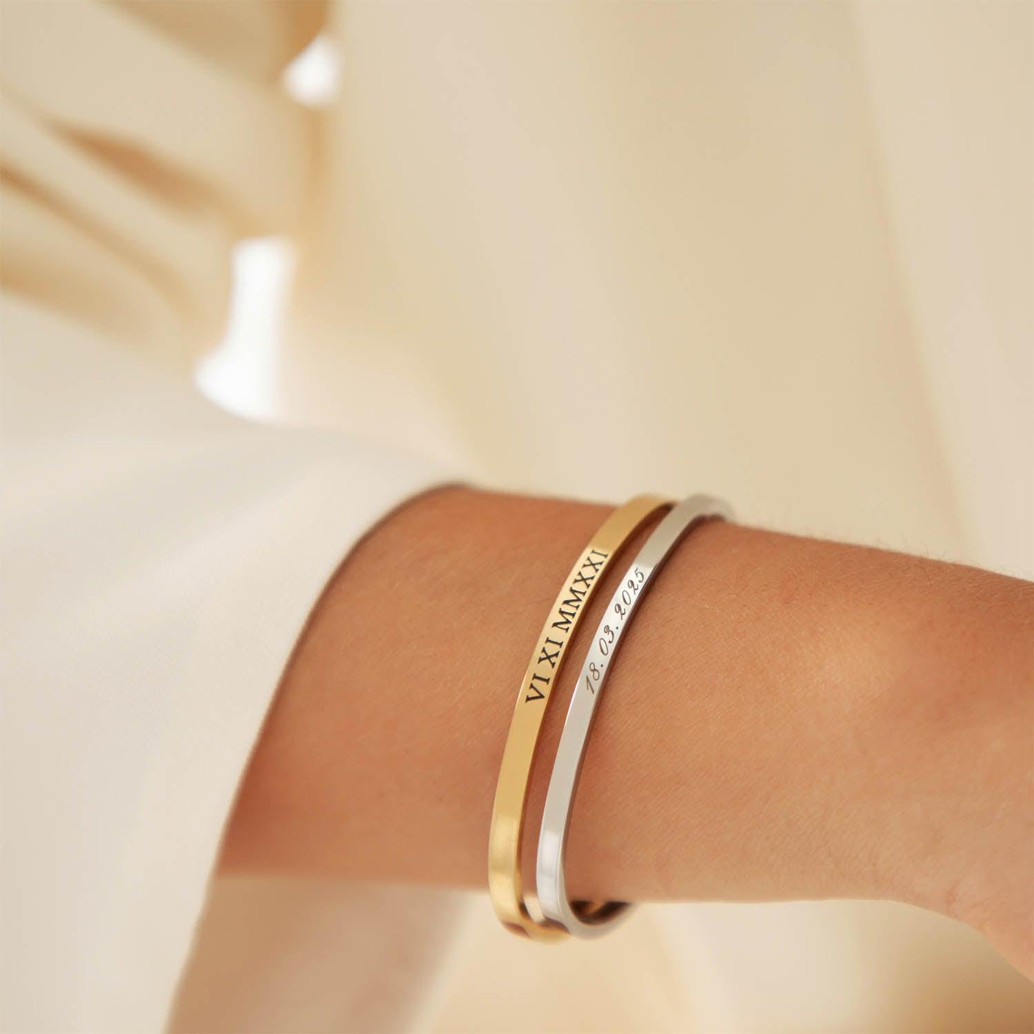 Best Selling Jewellery - Bangles, Necklaces & More by Florence London 2 FlorenceLondonJewellery 0072 ladiesengravedbraceletgoldandsilver