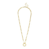 Engraved Paperclip Chain Necklace