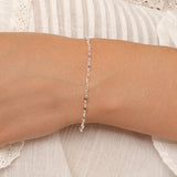 Women's Pressed Link Bracelet Chain