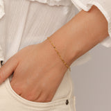 Women's Pressed Link Bracelet Chain