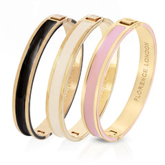 Women's Essential Hinge Signature Bangle - Gold