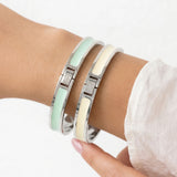 Women's Essential Hinge Signature Bangle - Silver