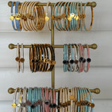 Sample sale | New with defect | Oval Clasp Enamel Bangles