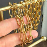 Sample sale | New | Gold bracelet -  chunky paperclip