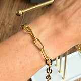 Sample sale | New | Gold bracelet -  chunky paperclip