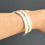 Sample sale | new with defect | Cream and silver cuff