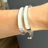 Sample sale | new with defect | Cream and silver cuff