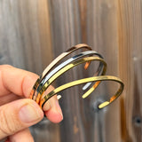 Sample sale| second | open engraved bracelet
