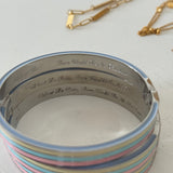 Sample sale | New with defect | Rainbow bangle silver