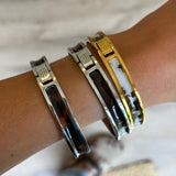 Sample sale | Sample | Animal print signature bangles