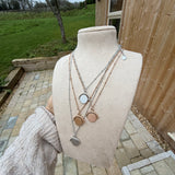 SAMPLE (New) - Matte Spinning Disc Necklaces