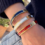 Bespoke Colour Signature Hinge Bangle