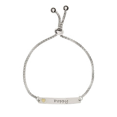 Child's Engraved Toggle Bracelet