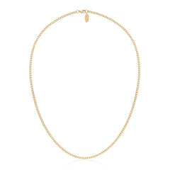 Men's Curb Chain Necklace 2mm (45cm long)