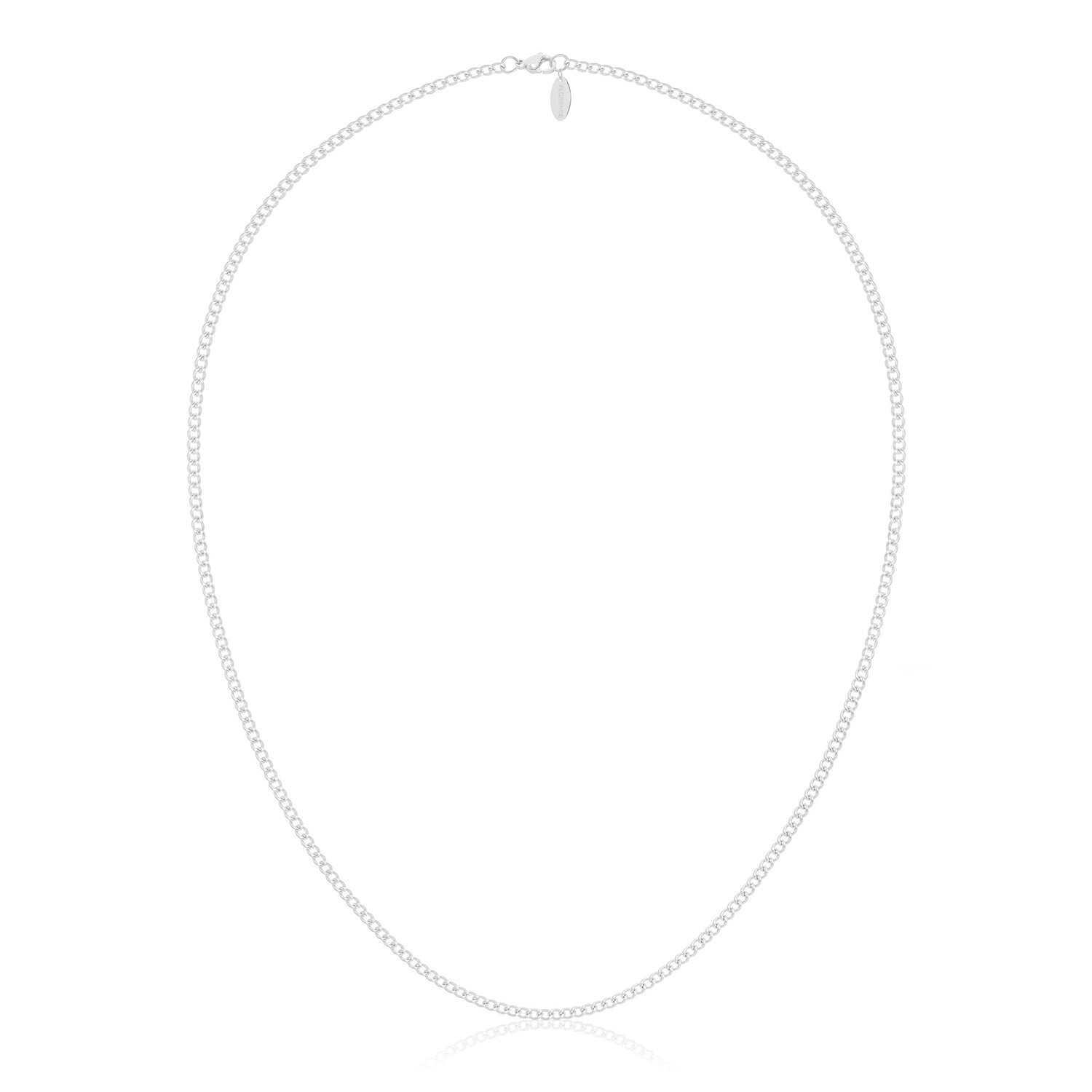 Men's Curb Chain Necklace 3mm (60cm long)