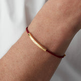 Men's Engraved Rope Bracelet (Gold)