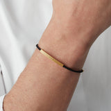 Men's Engraved Rope Bracelet (Gold)