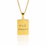 Men's Handwriting Necklace