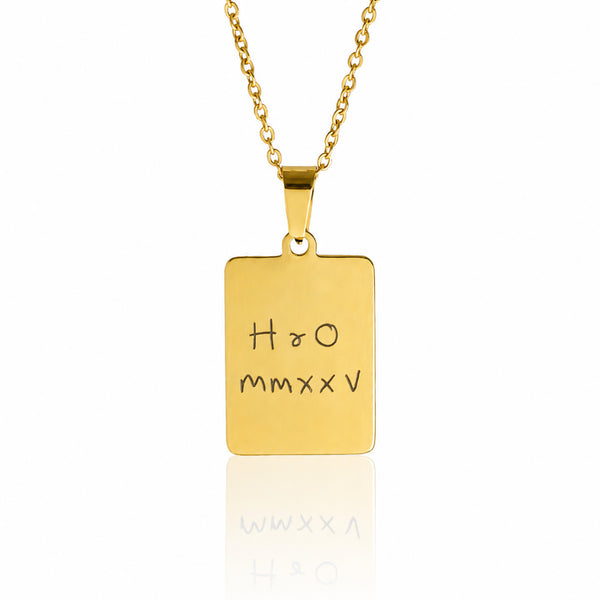 Men's Handwriting Necklace