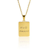 Men's Handwriting Tag Necklace