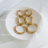 Rectangle Gold Hoops Mini