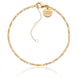 Women's Pressed Link Bracelet Chain