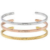 Engraved Open Bracelet