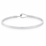 Women's Hook And Clasp Engraved Bracelet